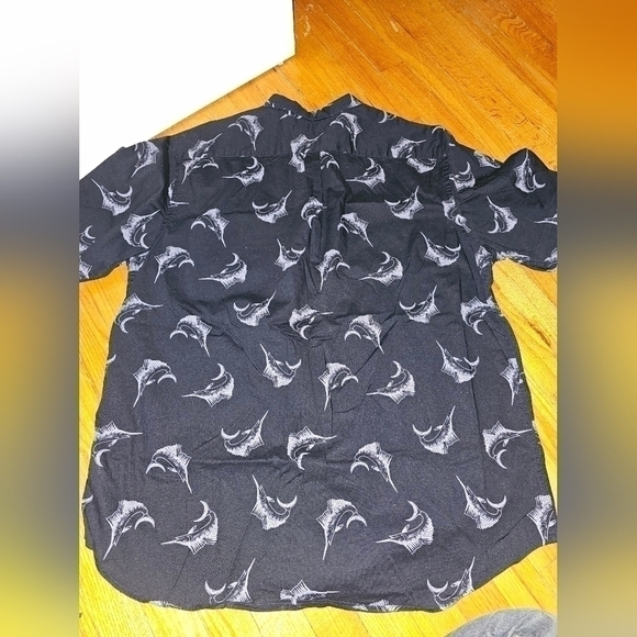 5 Old Navy Shirt Mens XXL  Short Sleeve Slim Fit Button Up Top Tall - Picture 2 of 15